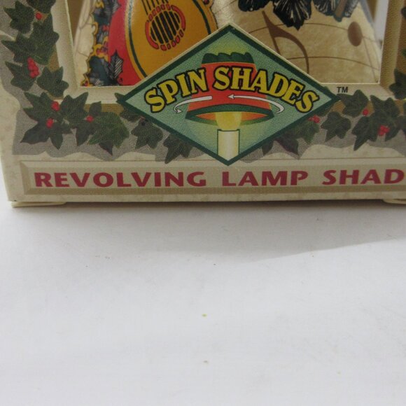 Spin Shades Revolving Spin Lamp Shade Christmas Musical Instruments 1994 Vtg - Picture 2 of 12